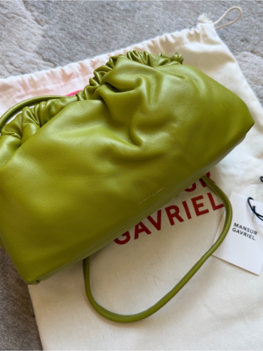 Mansur Gavriel Mini Cloud Bag in Fern
